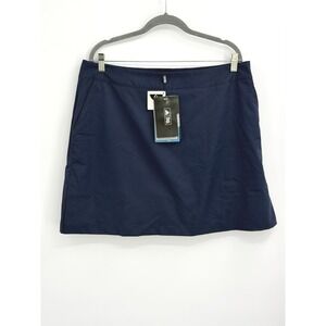 Adidas ClimaCool Golf Skort Navy Blue Athletic Skirt Built-in Shorts Size 16 NWT